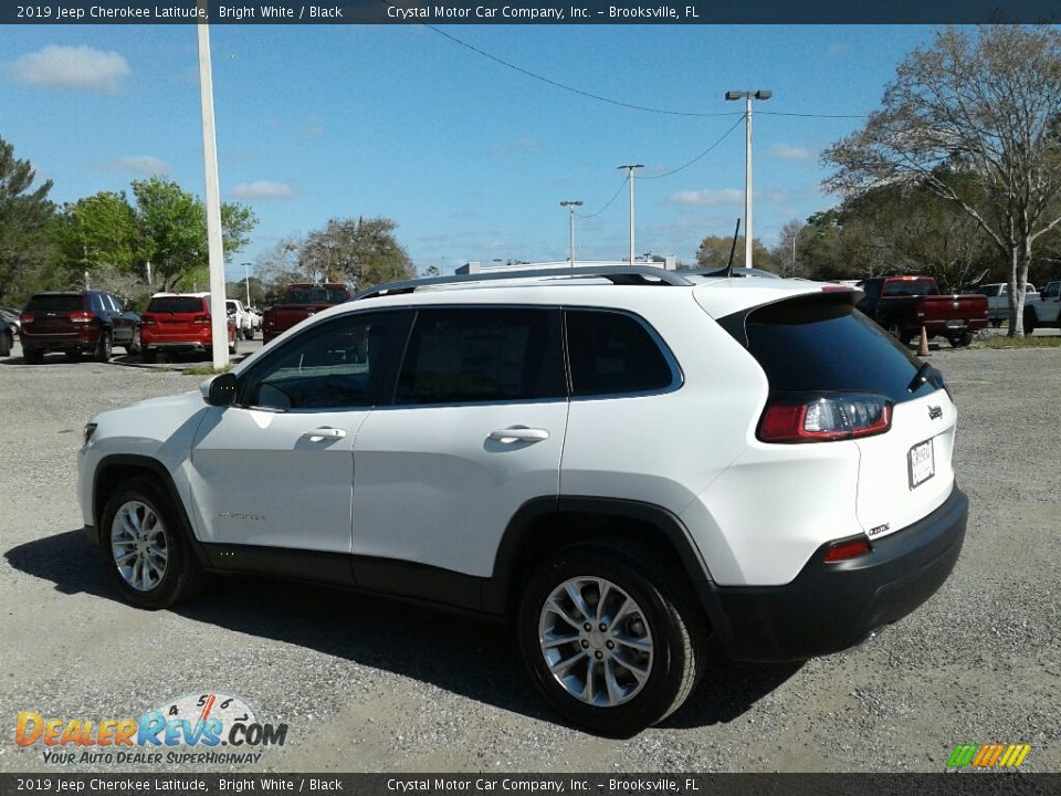 2019 Jeep Cherokee Latitude Bright White / Black Photo #3