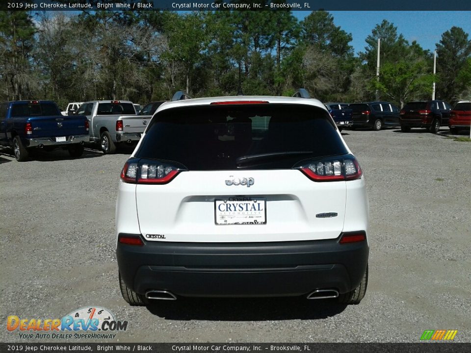 2019 Jeep Cherokee Latitude Bright White / Black Photo #4