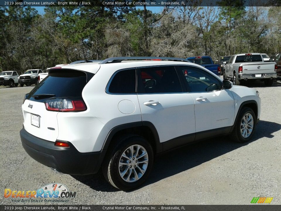 2019 Jeep Cherokee Latitude Bright White / Black Photo #5