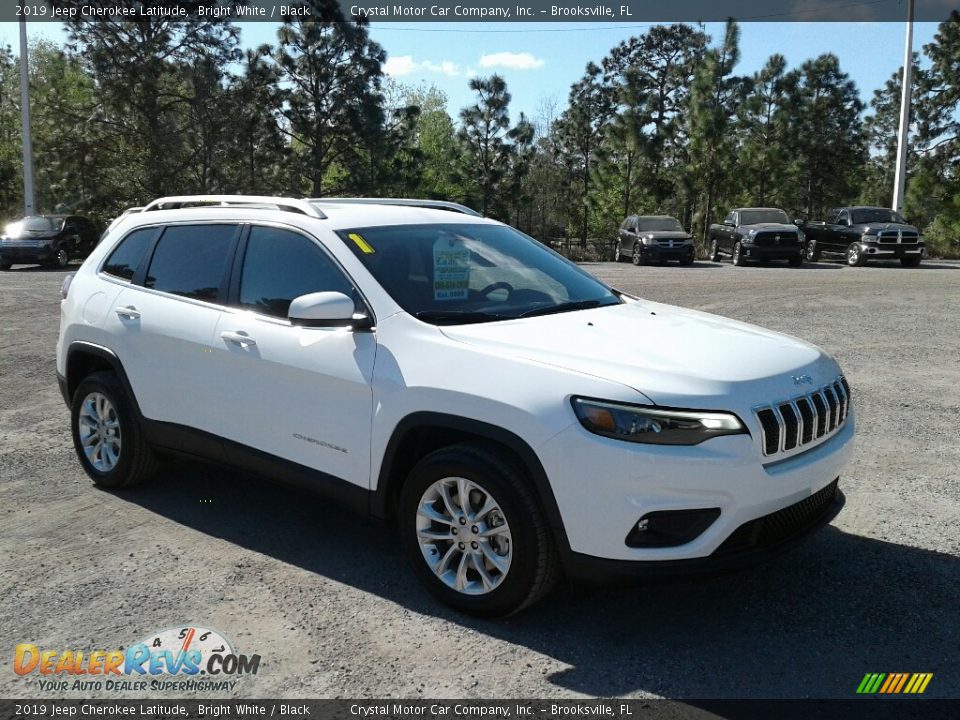 2019 Jeep Cherokee Latitude Bright White / Black Photo #7