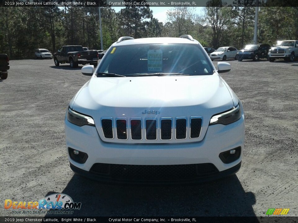 2019 Jeep Cherokee Latitude Bright White / Black Photo #8