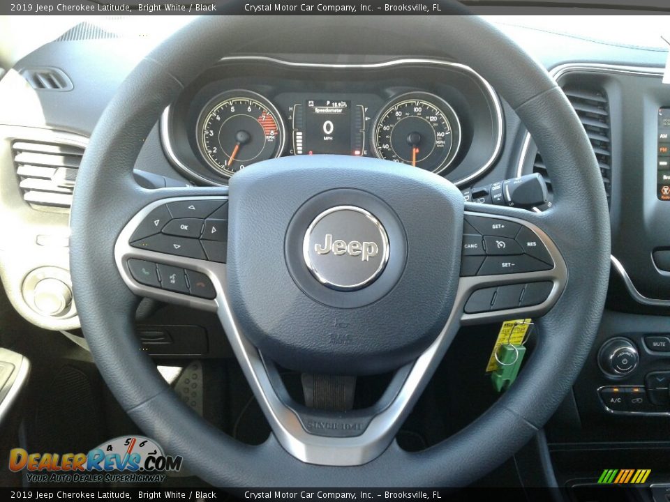 2019 Jeep Cherokee Latitude Bright White / Black Photo #14