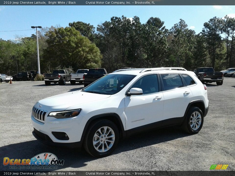 2019 Jeep Cherokee Latitude Bright White / Black Photo #1