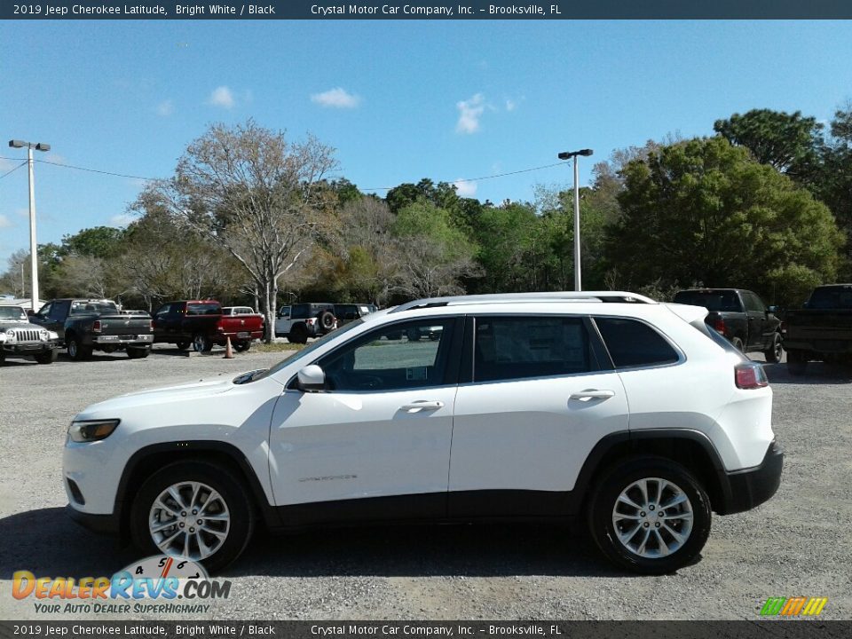 2019 Jeep Cherokee Latitude Bright White / Black Photo #2