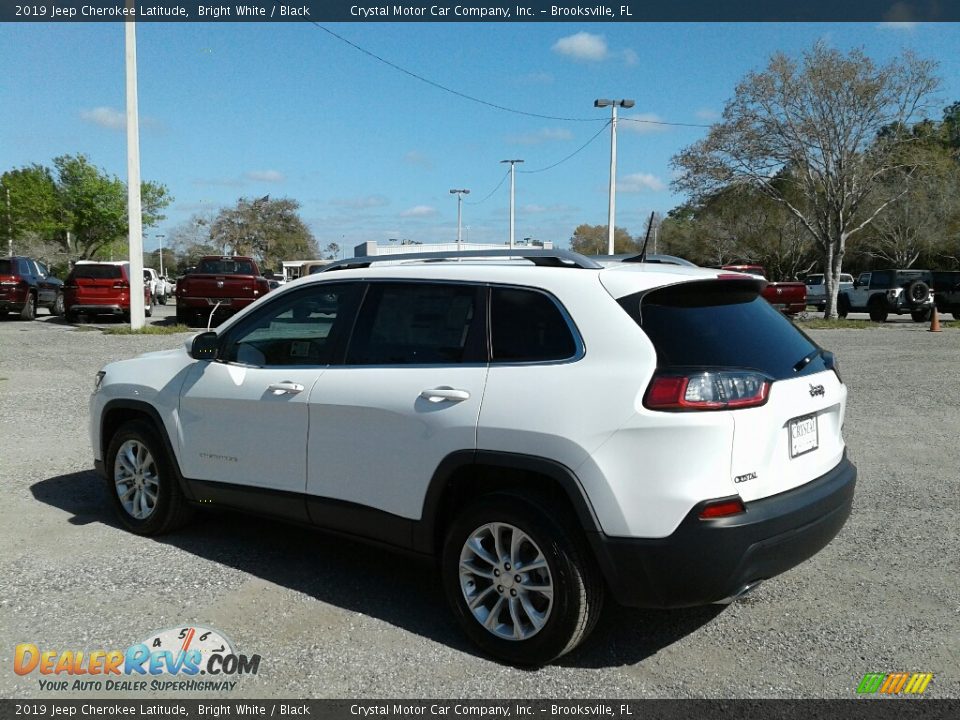 2019 Jeep Cherokee Latitude Bright White / Black Photo #3