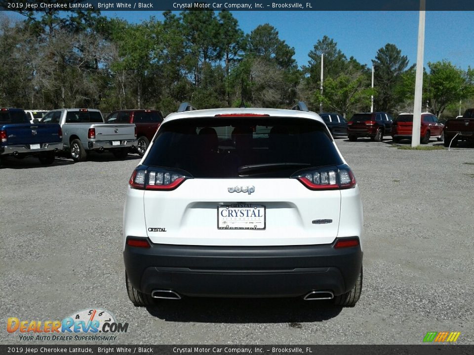 2019 Jeep Cherokee Latitude Bright White / Black Photo #4