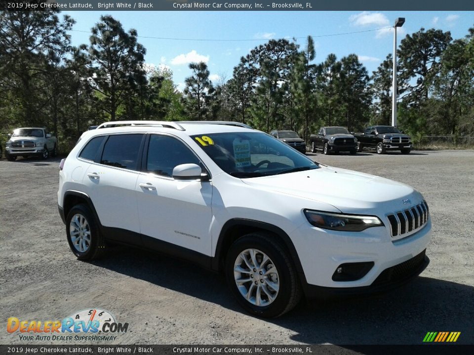 2019 Jeep Cherokee Latitude Bright White / Black Photo #7