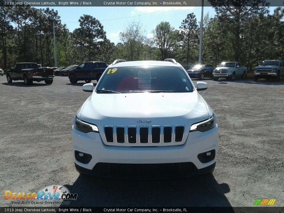 2019 Jeep Cherokee Latitude Bright White / Black Photo #8