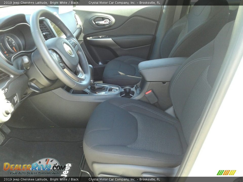 2019 Jeep Cherokee Latitude Bright White / Black Photo #9