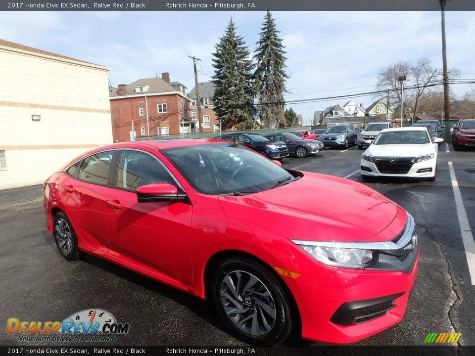 2017 Honda Civic EX Sedan Rallye Red / Black Photo #1