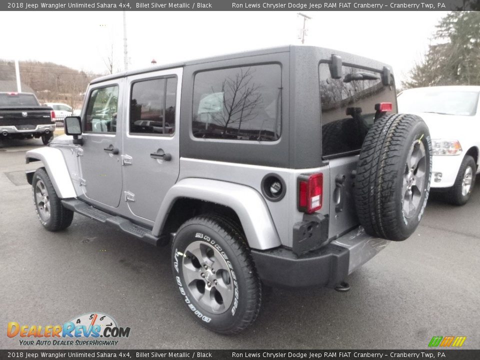 2018 Jeep Wrangler Unlimited Sahara 4x4 Billet Silver Metallic / Black Photo #3