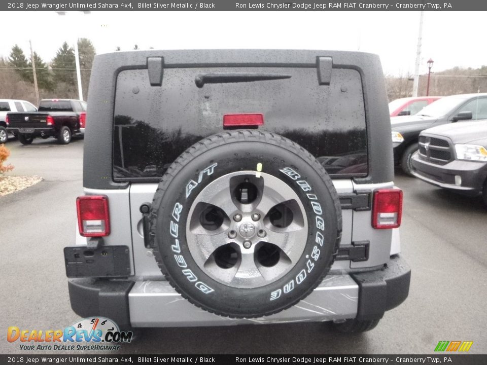 2018 Jeep Wrangler Unlimited Sahara 4x4 Billet Silver Metallic / Black Photo #4