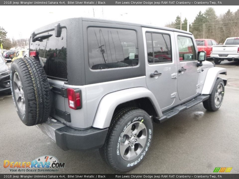 2018 Jeep Wrangler Unlimited Sahara 4x4 Billet Silver Metallic / Black Photo #5