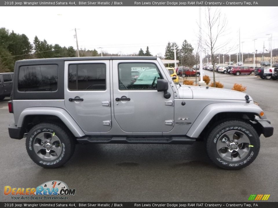 2018 Jeep Wrangler Unlimited Sahara 4x4 Billet Silver Metallic / Black Photo #6