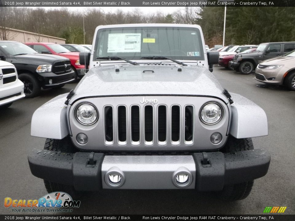 2018 Jeep Wrangler Unlimited Sahara 4x4 Billet Silver Metallic / Black Photo #8