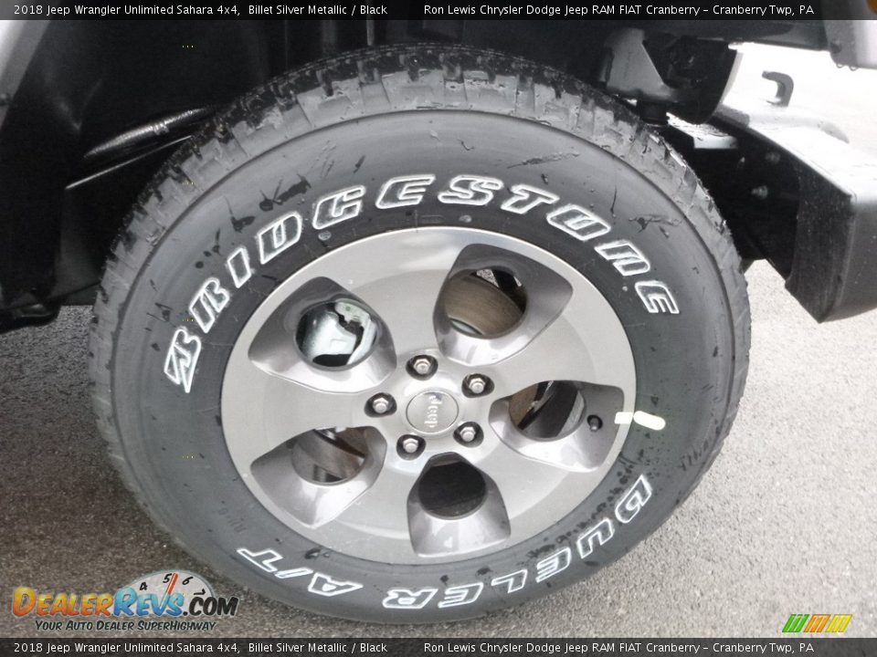 2018 Jeep Wrangler Unlimited Sahara 4x4 Billet Silver Metallic / Black Photo #9