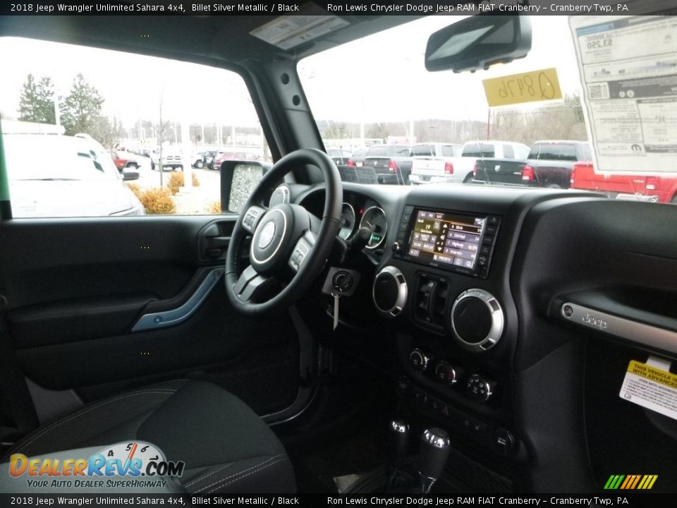 2018 Jeep Wrangler Unlimited Sahara 4x4 Billet Silver Metallic / Black Photo #12