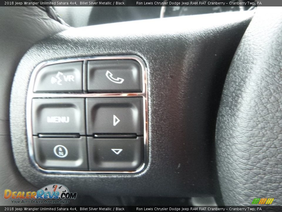 2018 Jeep Wrangler Unlimited Sahara 4x4 Billet Silver Metallic / Black Photo #19
