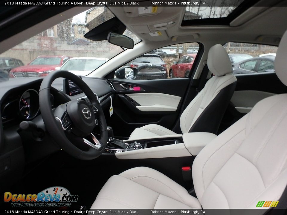 2018 Mazda MAZDA3 Grand Touring 4 Door Deep Crystal Blue Mica / Black Photo #6