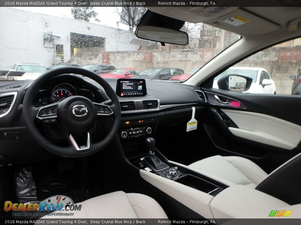 2018 Mazda MAZDA3 Grand Touring 4 Door Deep Crystal Blue Mica / Black Photo #8