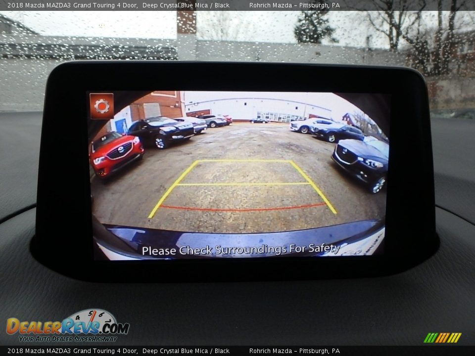 2018 Mazda MAZDA3 Grand Touring 4 Door Deep Crystal Blue Mica / Black Photo #13