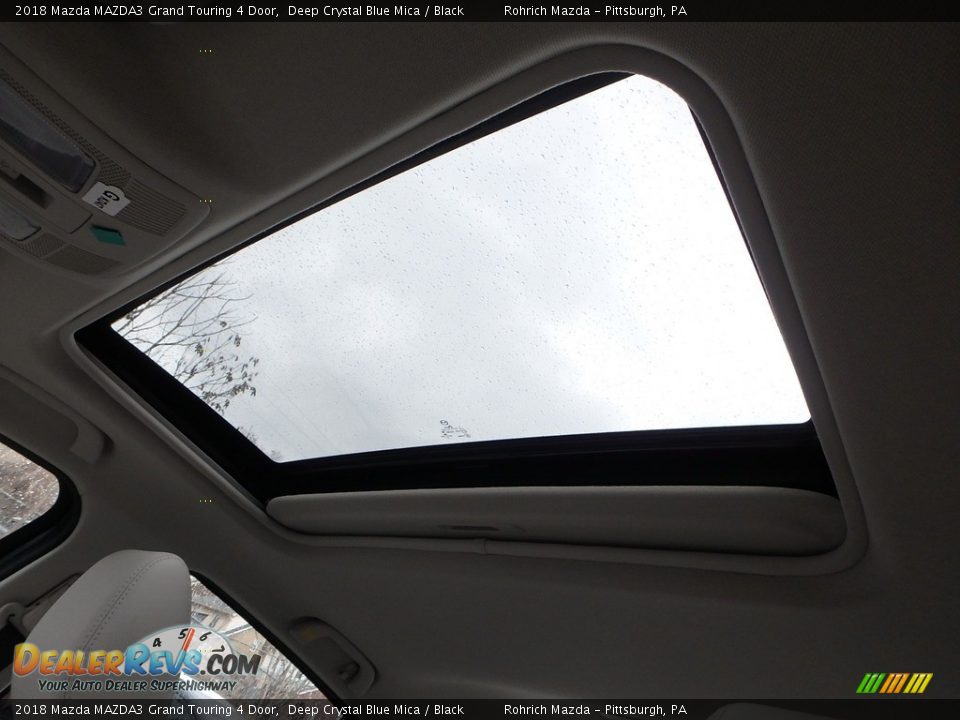 2018 Mazda MAZDA3 Grand Touring 4 Door Deep Crystal Blue Mica / Black Photo #15