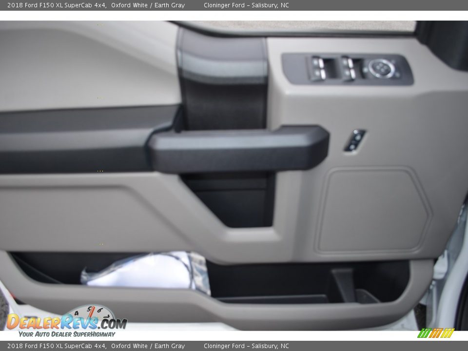 2018 Ford F150 XL SuperCab 4x4 Oxford White / Earth Gray Photo #7
