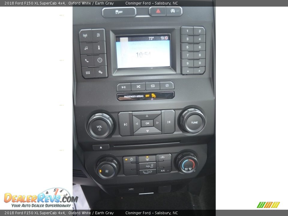2018 Ford F150 XL SuperCab 4x4 Oxford White / Earth Gray Photo #11