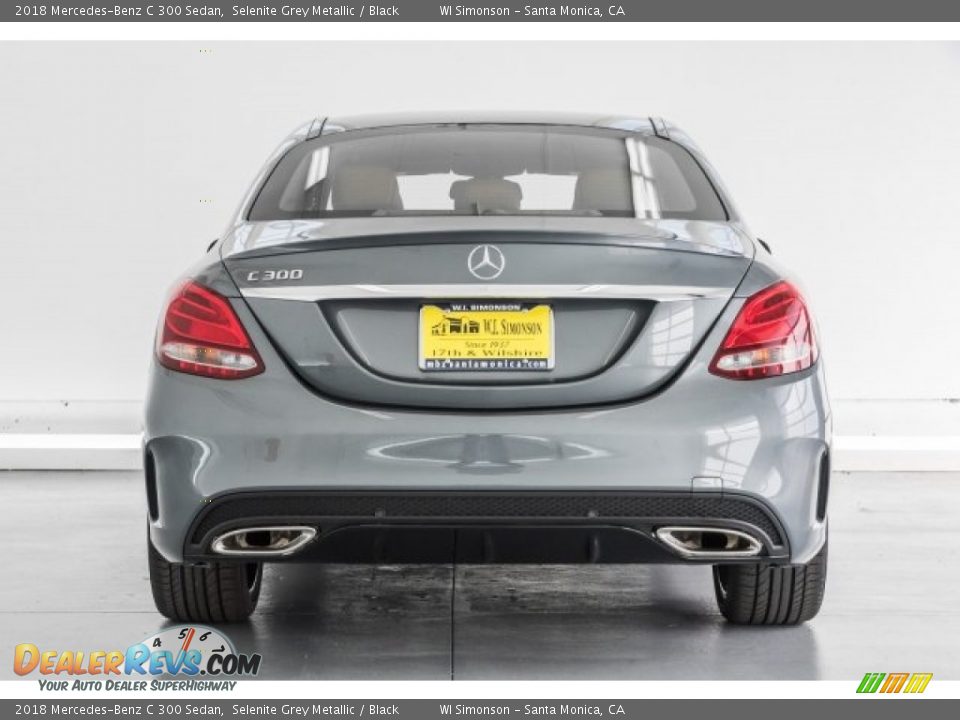 2018 Mercedes-Benz C 300 Sedan Selenite Grey Metallic / Black Photo #4