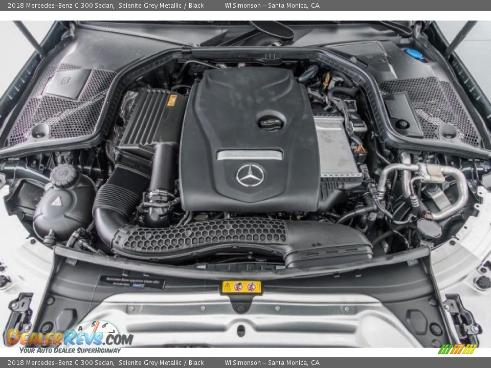 2018 Mercedes-Benz C 300 Sedan Selenite Grey Metallic / Black Photo #8