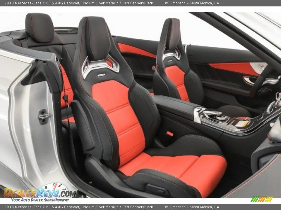 Red Pepper/Black Interior - 2018 Mercedes-Benz C 63 S AMG Cabriolet Photo #6