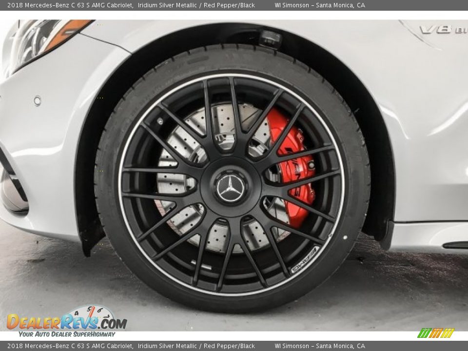 2018 Mercedes-Benz C 63 S AMG Cabriolet Iridium Silver Metallic / Red Pepper/Black Photo #8