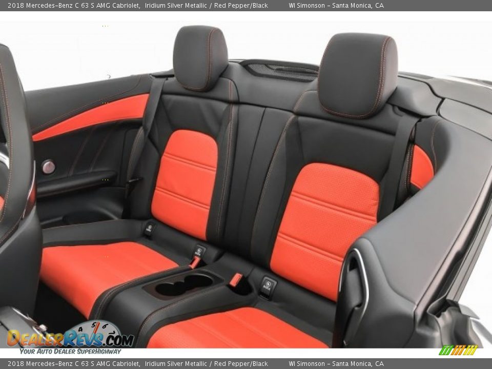 Rear Seat of 2018 Mercedes-Benz C 63 S AMG Cabriolet Photo #15