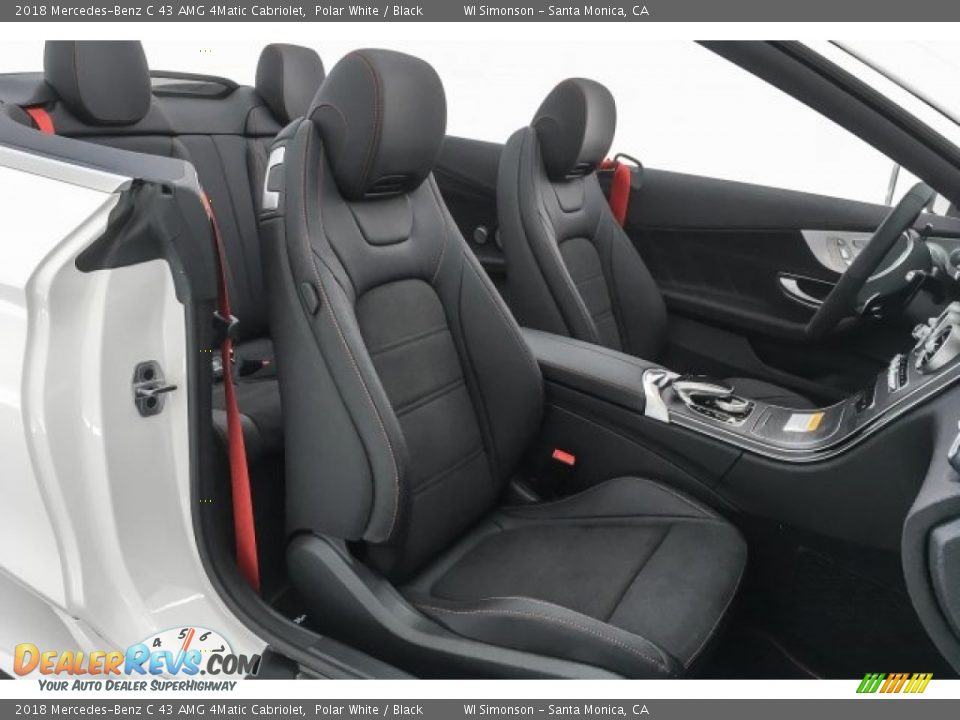 Black Interior - 2018 Mercedes-Benz C 43 AMG 4Matic Cabriolet Photo #2