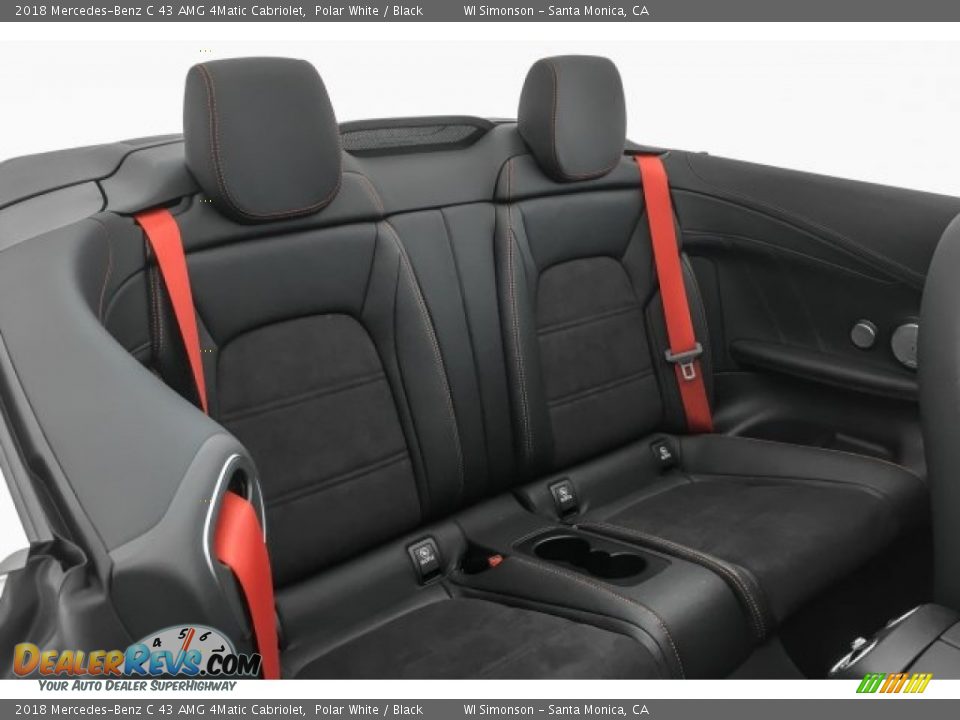 Rear Seat of 2018 Mercedes-Benz C 43 AMG 4Matic Cabriolet Photo #3