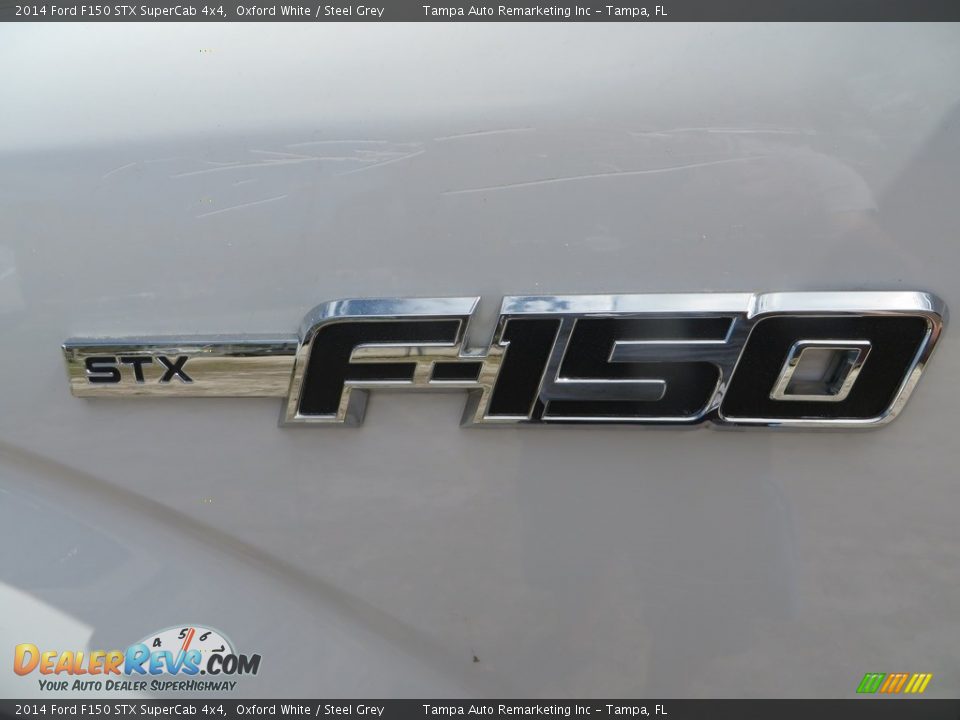 2014 Ford F150 STX SuperCab 4x4 Oxford White / Steel Grey Photo #12