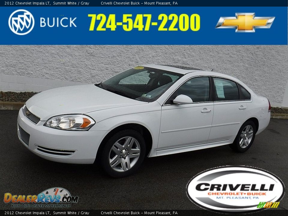 2012 Chevrolet Impala LT Summit White / Gray Photo #1