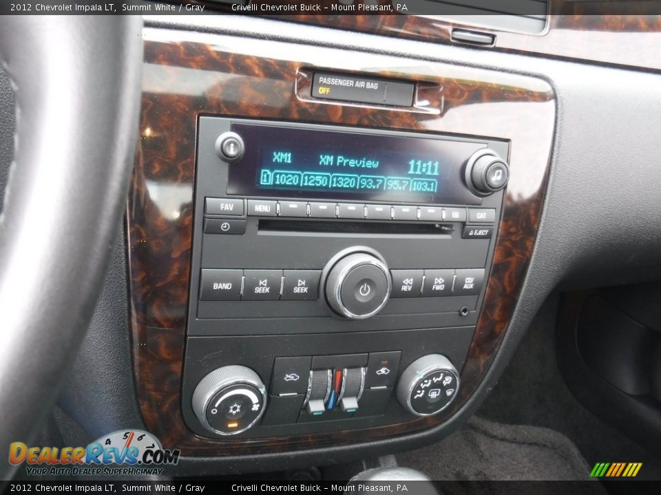 2012 Chevrolet Impala LT Summit White / Gray Photo #19