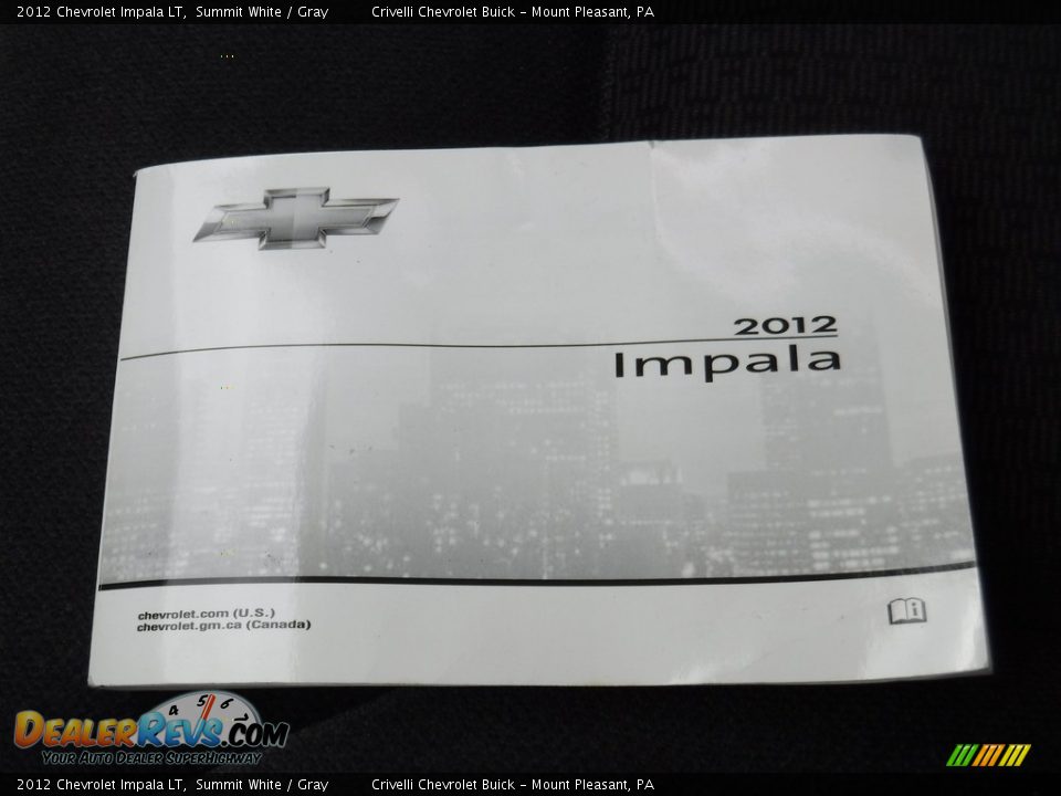 2012 Chevrolet Impala LT Summit White / Gray Photo #29