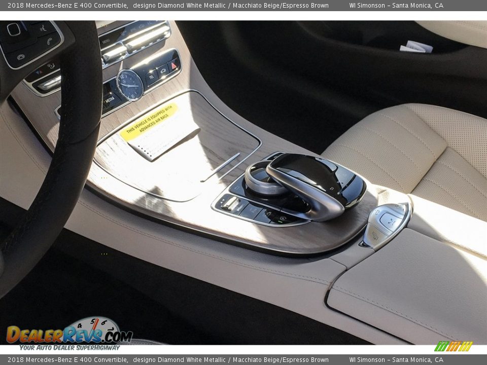 2018 Mercedes-Benz E 400 Convertible designo Diamond White Metallic / Macchiato Beige/Espresso Brown Photo #7