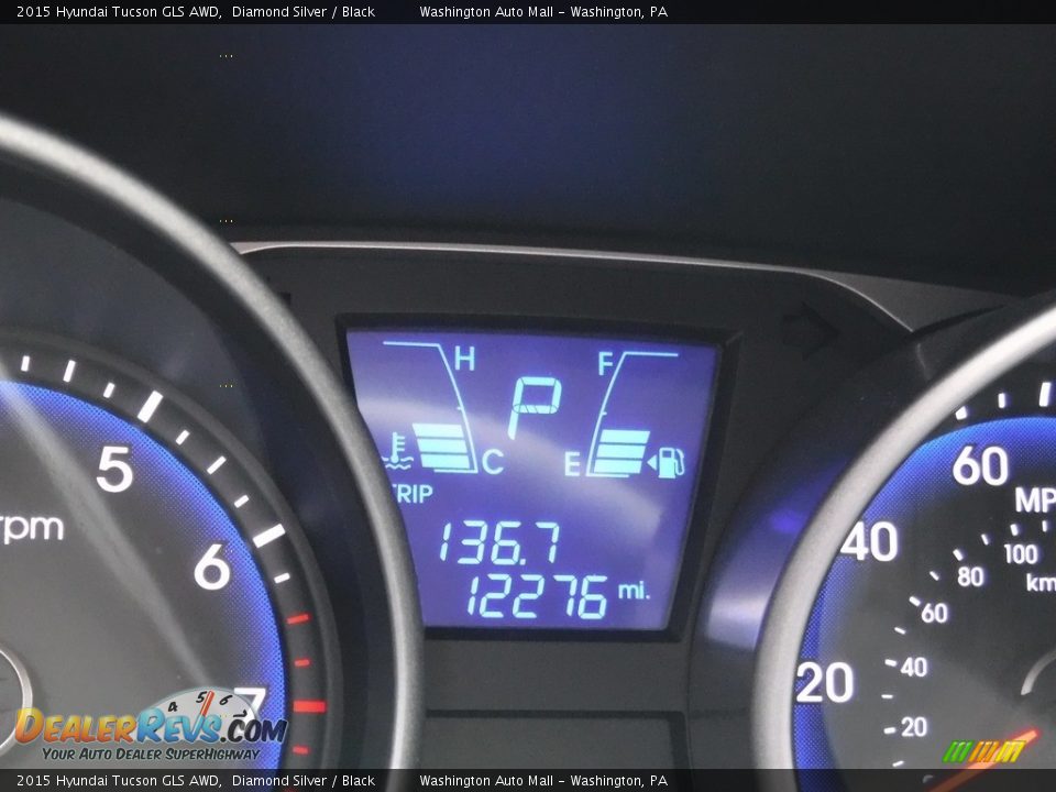 2015 Hyundai Tucson GLS AWD Diamond Silver / Black Photo #25