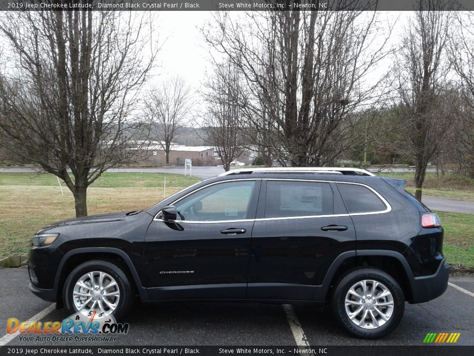 2019 Jeep Cherokee Latitude Diamond Black Crystal Pearl / Black Photo #1