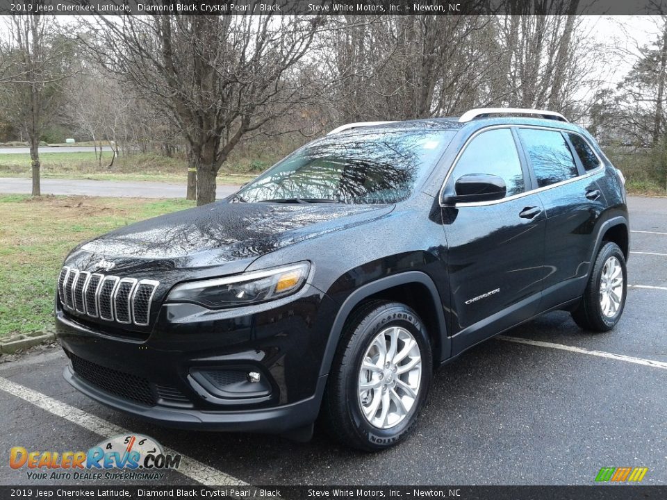 2019 Jeep Cherokee Latitude Diamond Black Crystal Pearl / Black Photo #2