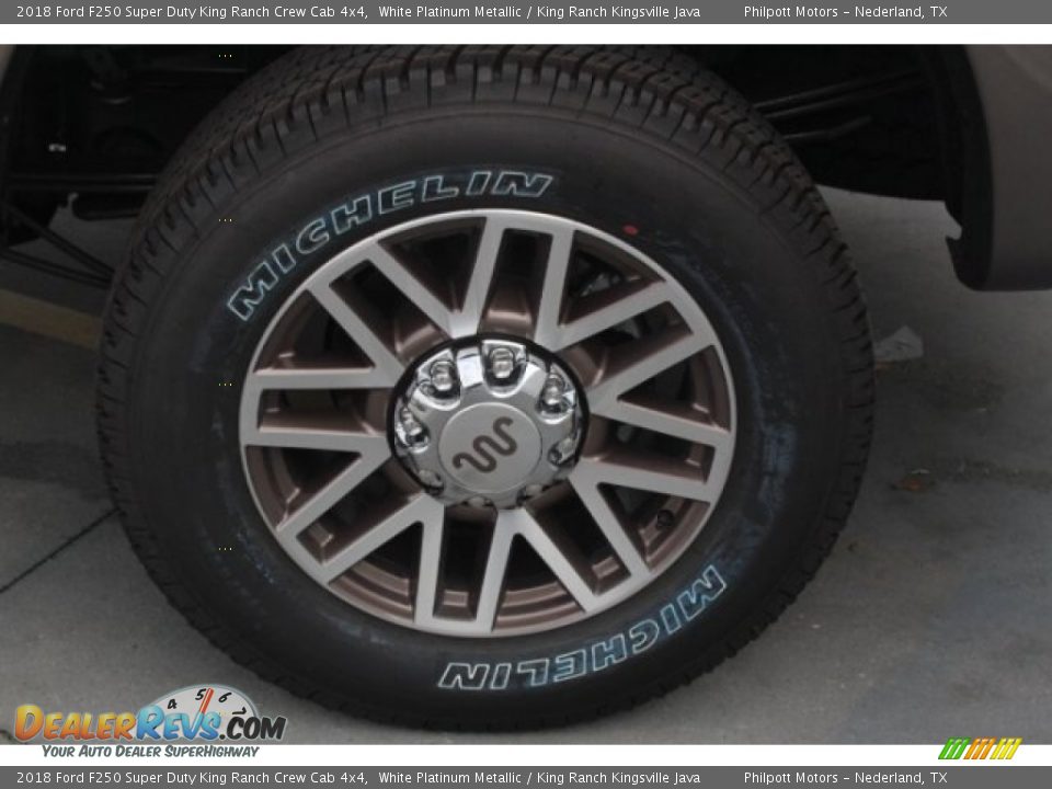 2018 Ford F250 Super Duty King Ranch Crew Cab 4x4 White Platinum Metallic / King Ranch Kingsville Java Photo #5