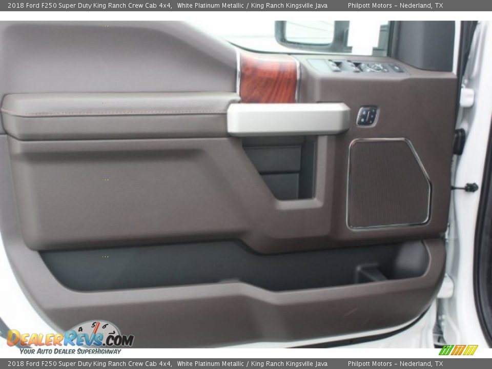 2018 Ford F250 Super Duty King Ranch Crew Cab 4x4 White Platinum Metallic / King Ranch Kingsville Java Photo #12