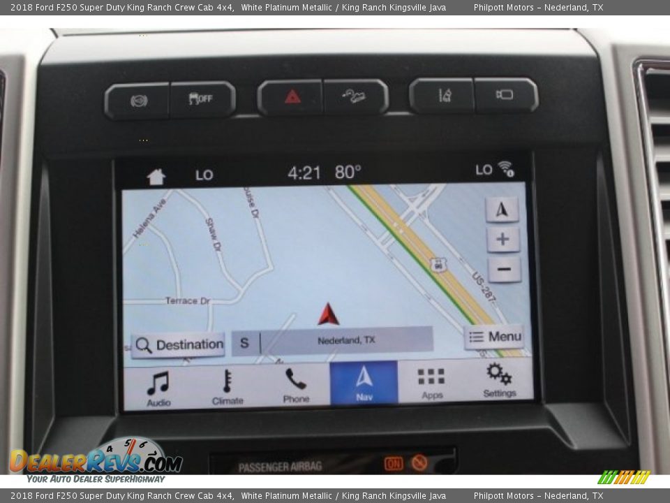 2018 Ford F250 Super Duty King Ranch Crew Cab 4x4 White Platinum Metallic / King Ranch Kingsville Java Photo #16