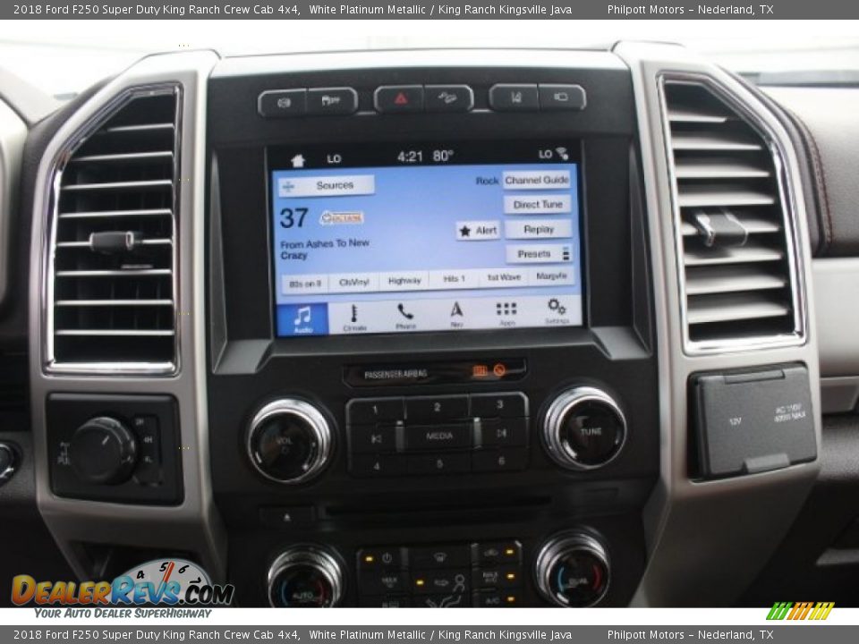 2018 Ford F250 Super Duty King Ranch Crew Cab 4x4 White Platinum Metallic / King Ranch Kingsville Java Photo #17
