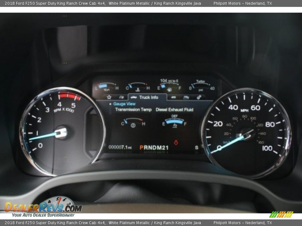 2018 Ford F250 Super Duty King Ranch Crew Cab 4x4 White Platinum Metallic / King Ranch Kingsville Java Photo #21