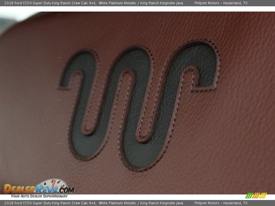 2018 Ford F250 Super Duty King Ranch Crew Cab 4x4 White Platinum Metallic / King Ranch Kingsville Java Photo #23