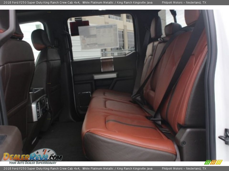 2018 Ford F250 Super Duty King Ranch Crew Cab 4x4 White Platinum Metallic / King Ranch Kingsville Java Photo #25